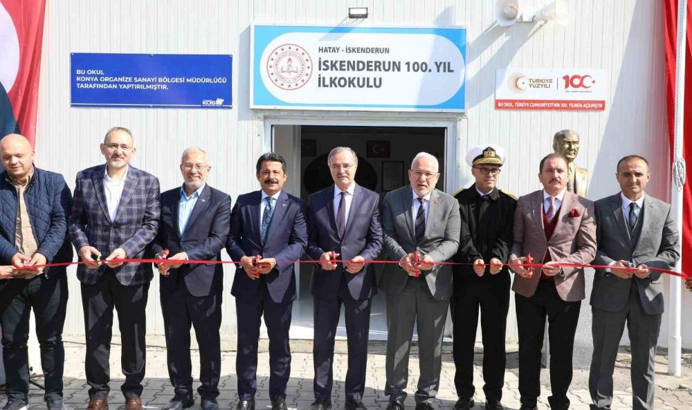 Konya OSB tarafından deprem bölgesine kazandırılan okul açıldı