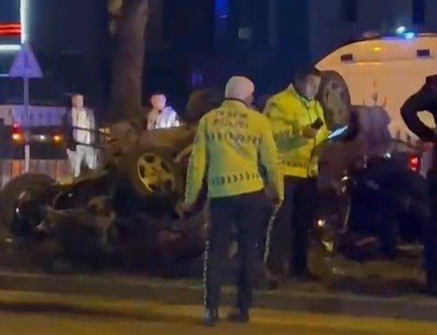 Takla atan otomobilde 1 ölü, 3 yaralı