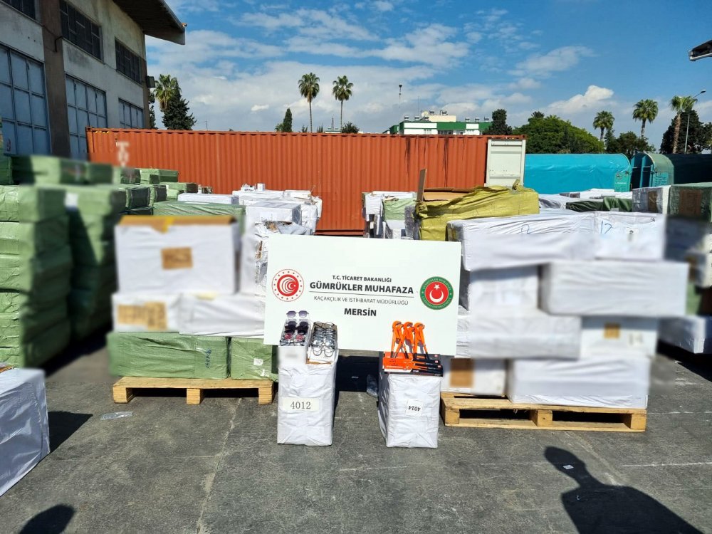 İki ilde 252 milyon liralık gümrük kaçağı eşya ve tütün yakalandı