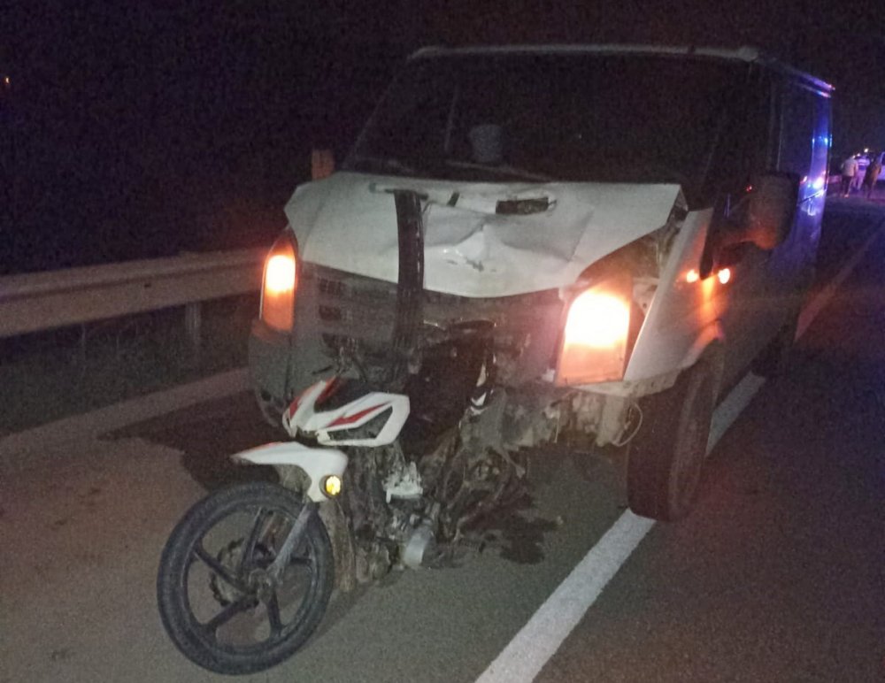 Gaziantep'te, kamyonetin çarptığı motosikletli hayatını kaybetti