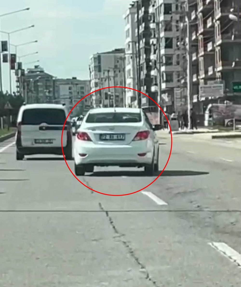 Otomobiliyle makas atan sürücüye büyük ceza