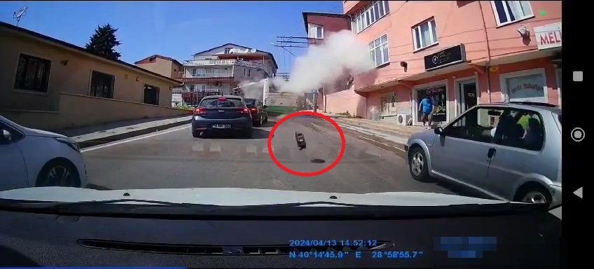 Halk otobüsünde patlama; o anlar kamerada