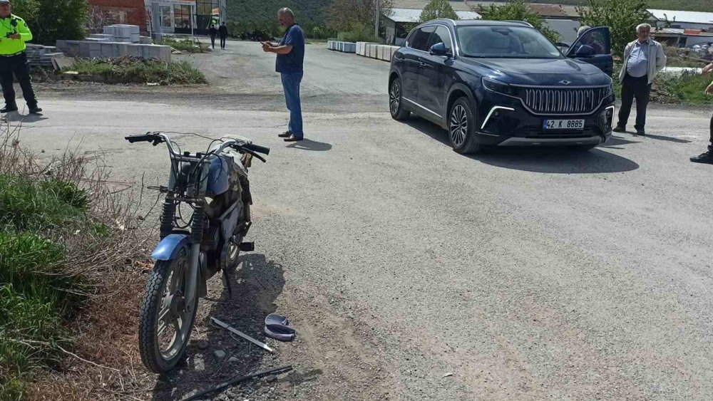 Konya’da Togg ile çarpışan motosikletin sürücüsü hayatını kaybetti