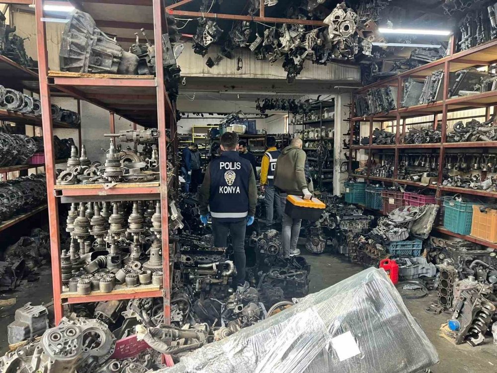 Konya’da sanayi sitelerine operasyon! Tam 13 milyon lira değerinde