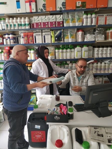 Konya Beyşehir’de bitki koruma ürünü bayilerine sıkı takip