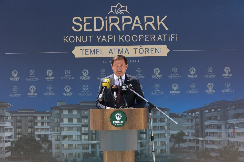 Karatay’ın 600 dairelik 44. konut hamlesinde temeller atıldı