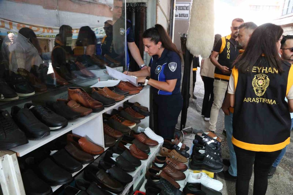 Ayakkabı dükkanında ilaç satışına polis engeli