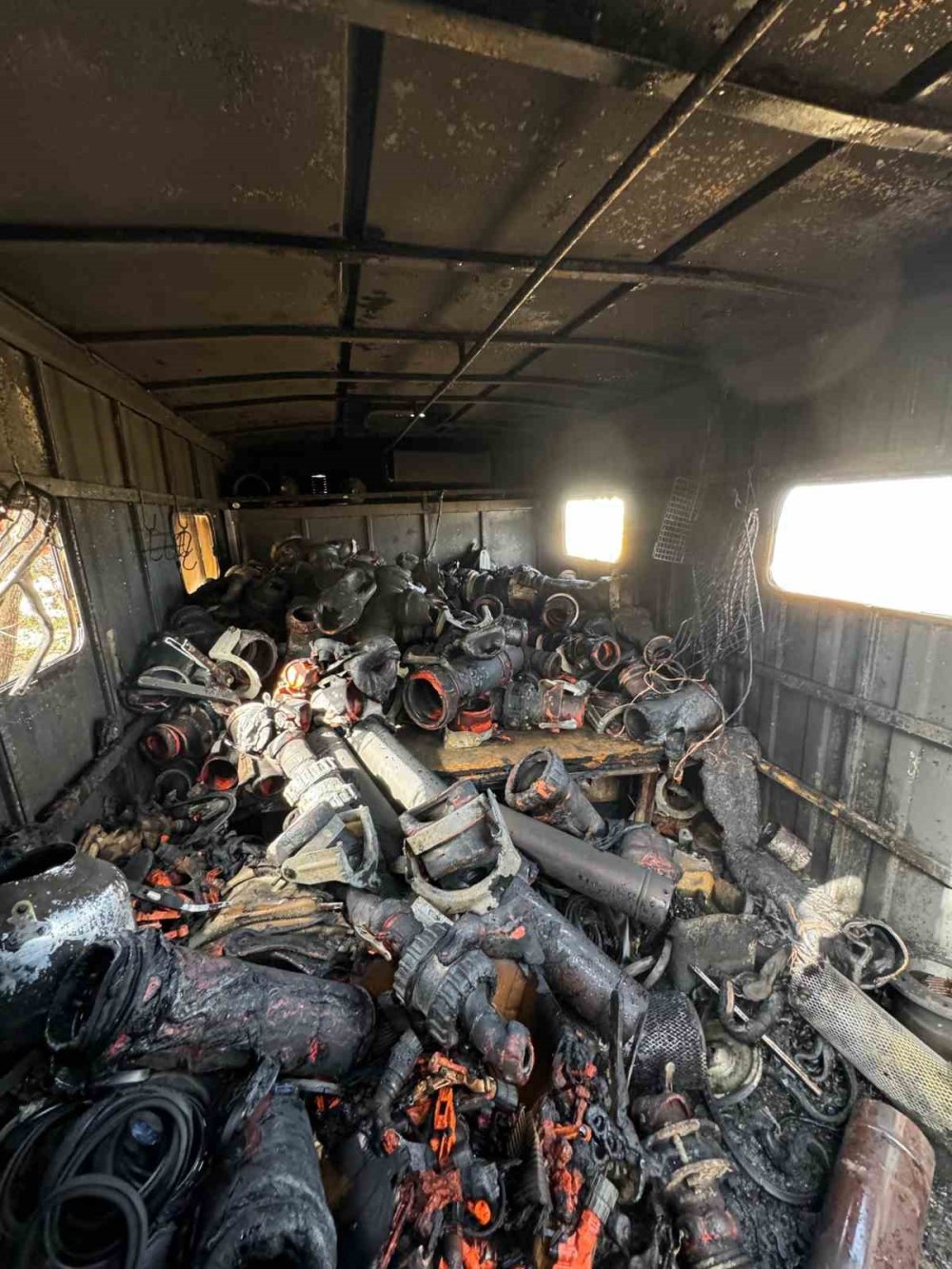 Konya'da korkutan ev yangını!