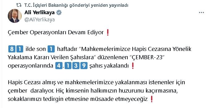 4 bin suçlu yakalandı!