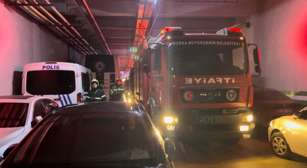 Bursaspor maçında yangın paniği