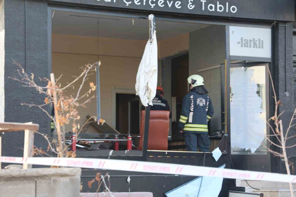 Konya merkezdeki iş yerinde patlama! Bir yaralı