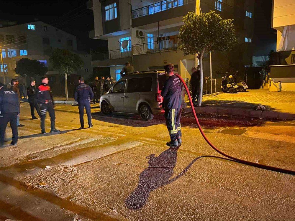 Motorunu bağlattıran babasına kızdı, kendini ve motoru yakmak istedi