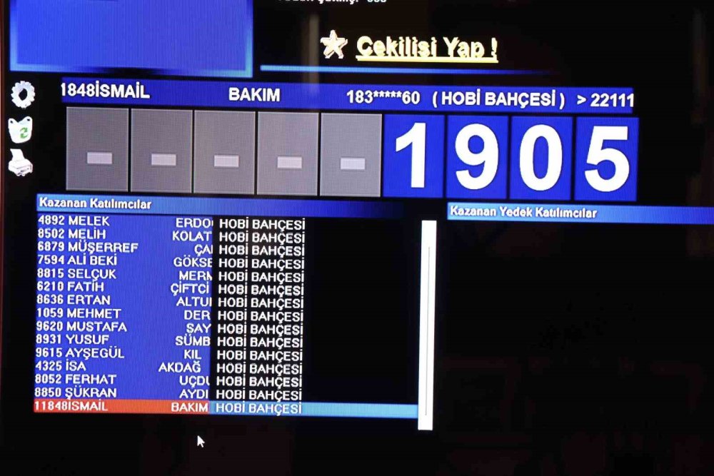 Meram Hobi Bahçeleri’nde hak sahipleri belli oldu