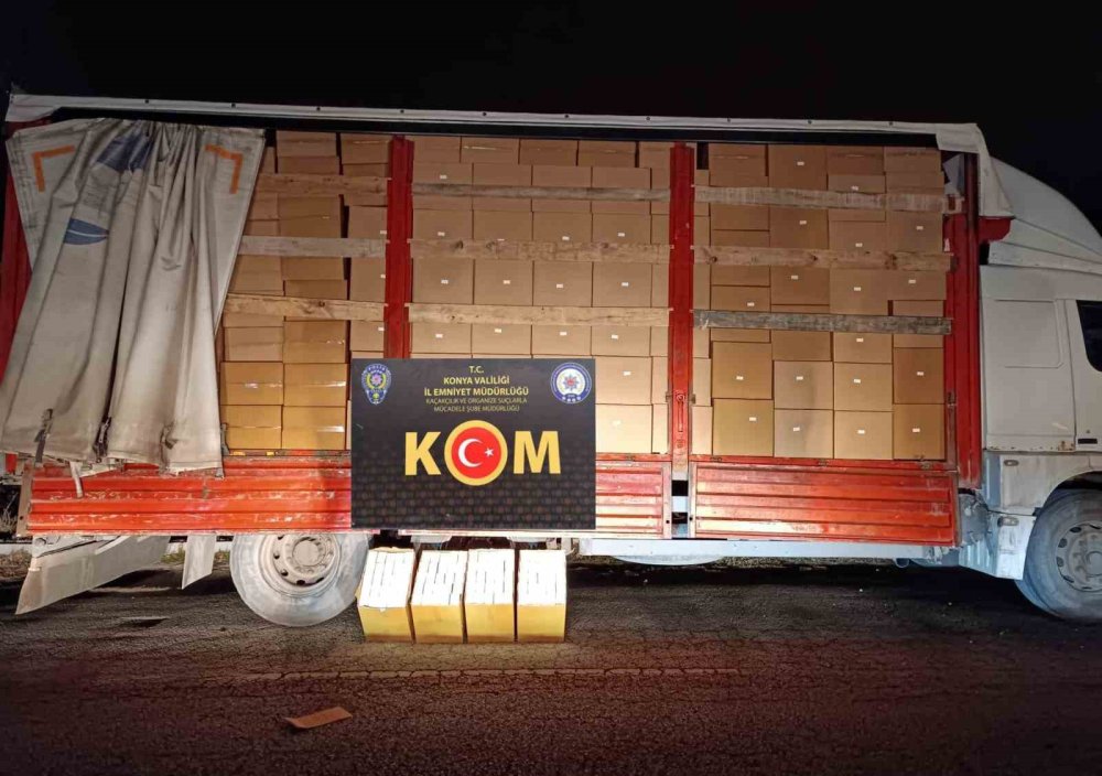 Konya’daki kamyonda ele geçirildi!