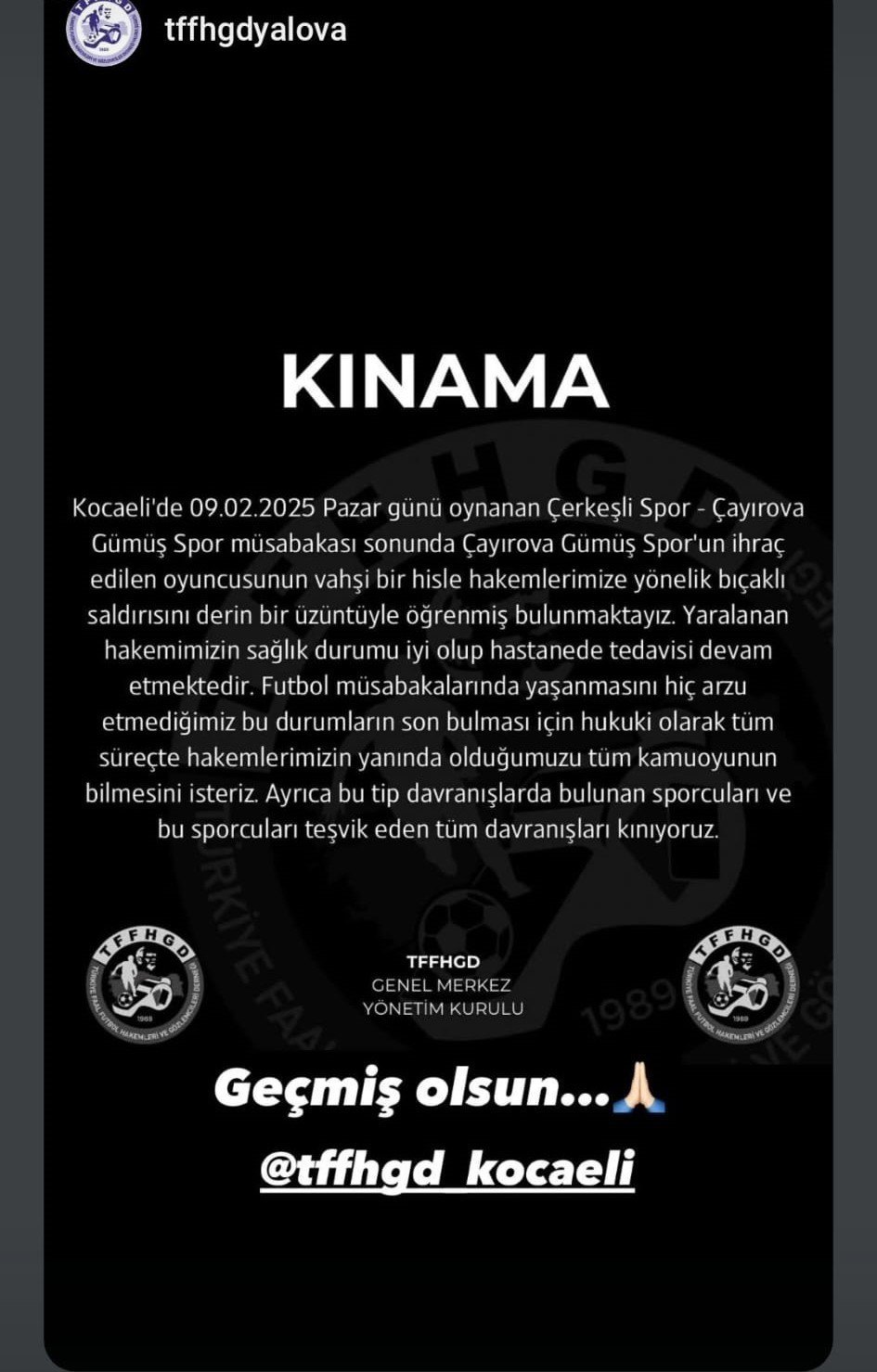 Amatör maçta oyundan atılan futbolcu hakemi bıçakladı