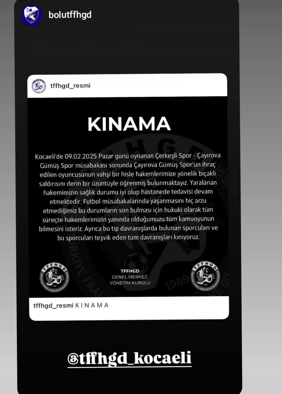 Amatör maçta oyundan atılan futbolcu hakemi bıçakladı