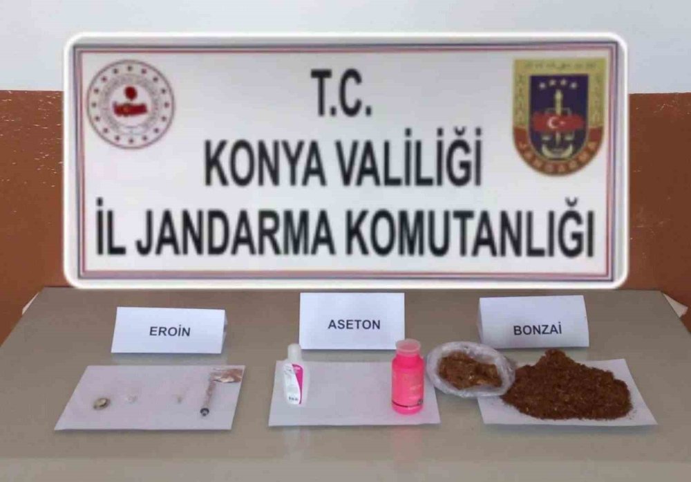 Konya’da jandarmadan uyuşturucu operasyonu