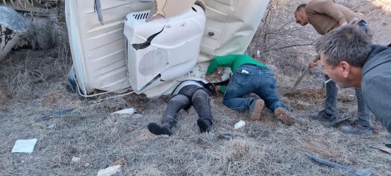 Ankara’da kontrolden çıkan tır uçurumdan yuvarlandı: 1 ölü, 1 yaralı