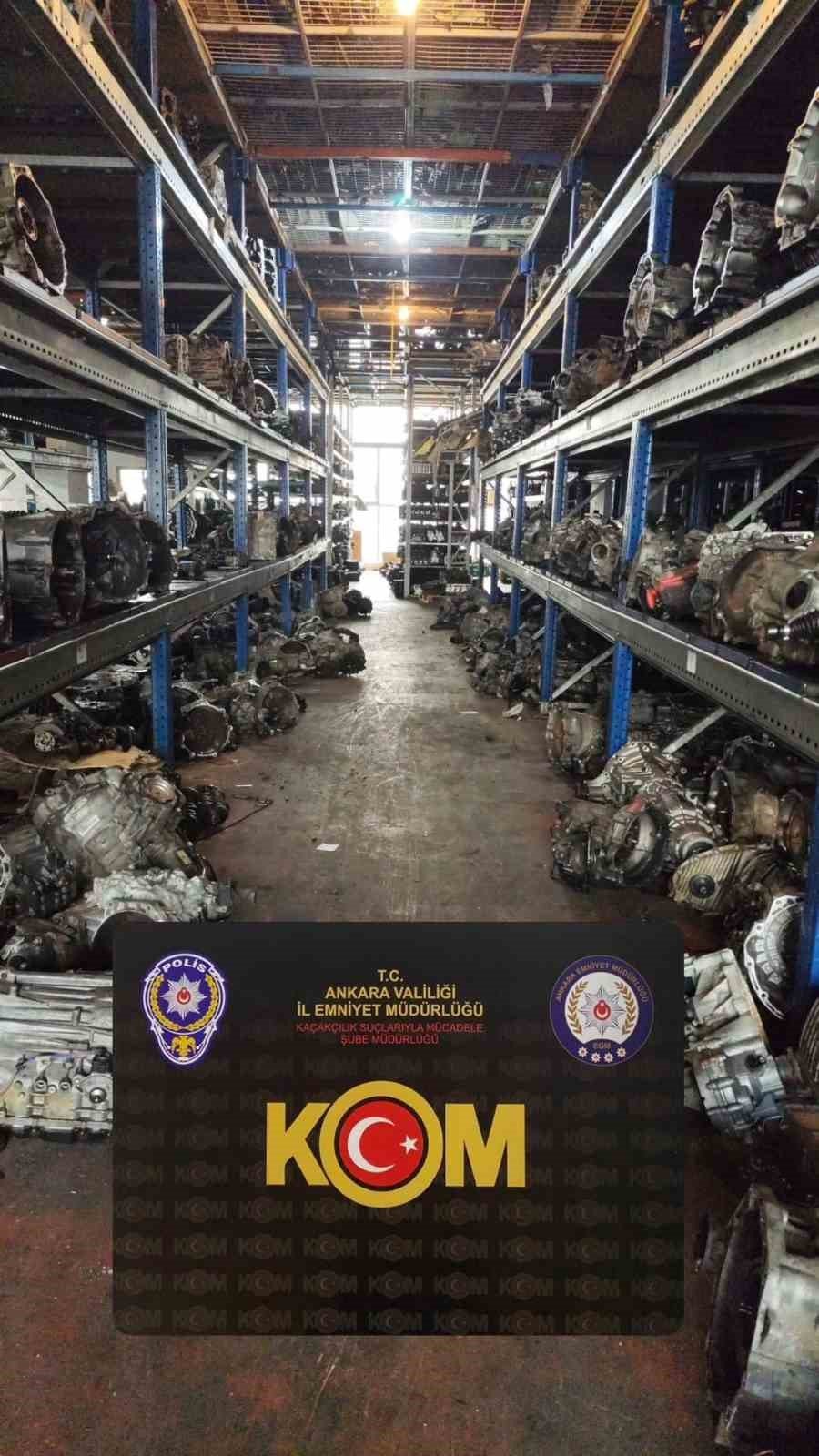 3 ilde operasyon... 80 milyon liralık kaçak oto yedek parçası ele geçirildi