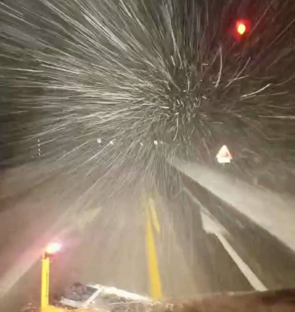 Antalya-Konya yolunda kar sürprizi