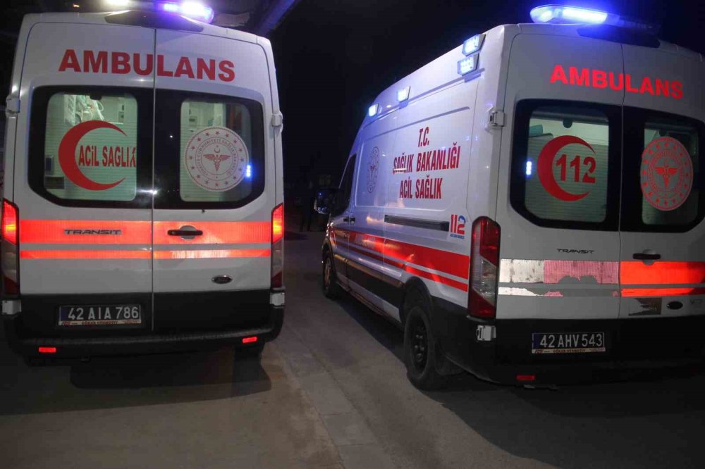 Konya’da ineğin teptiği şahıs hastanelik oldu