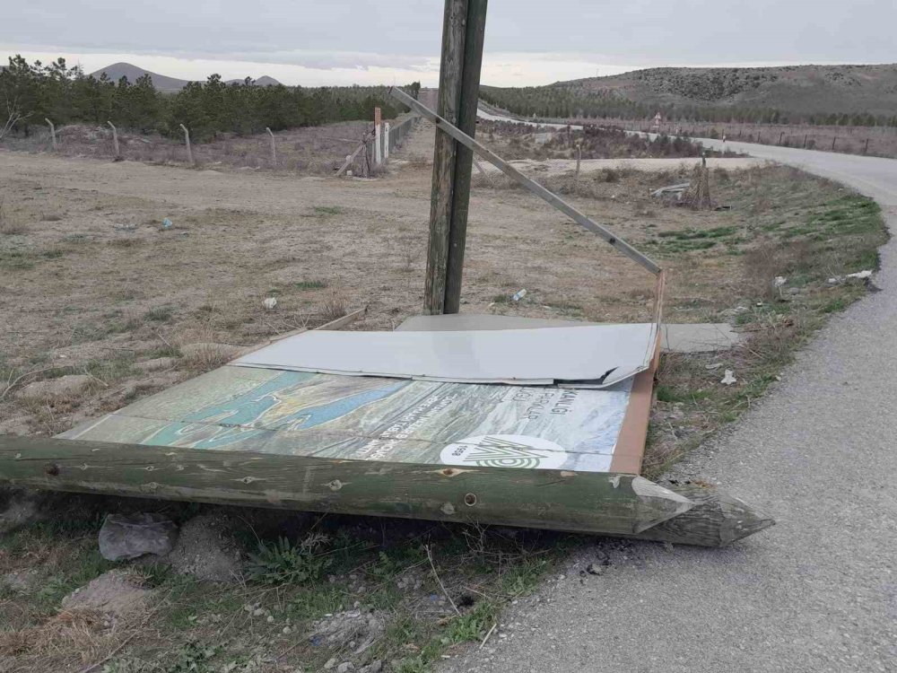 Konya'da lodos fırtınası etkili oldu