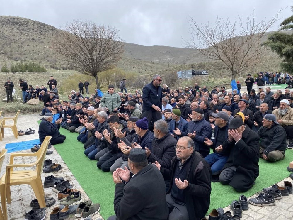 Konya'nın ilçesinde yağmur duası yapıldı