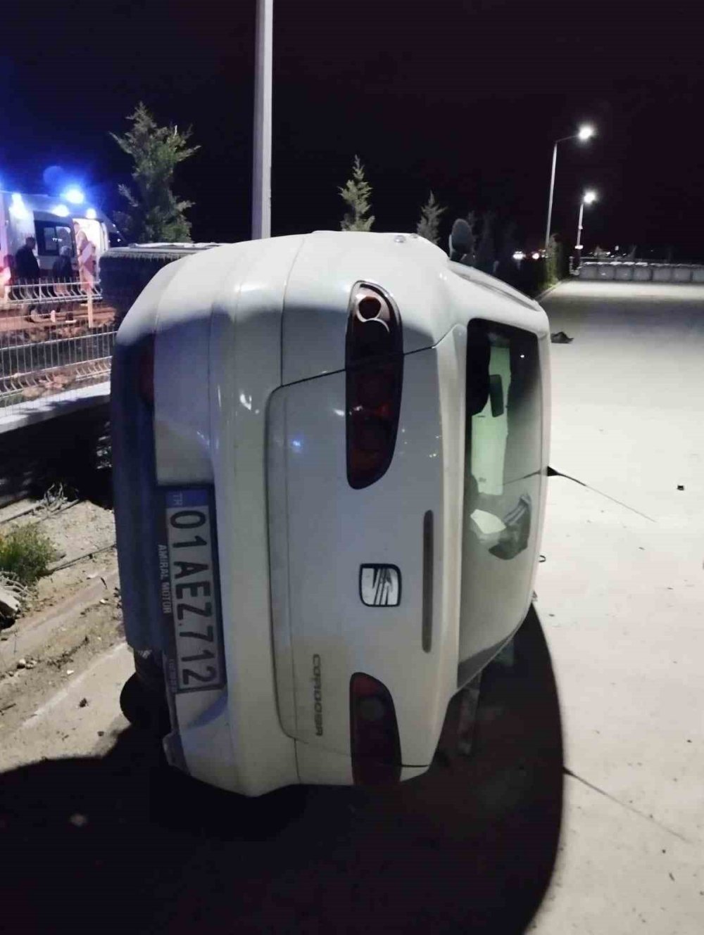 Konya’da otomobil devrildi: 1 yaralı