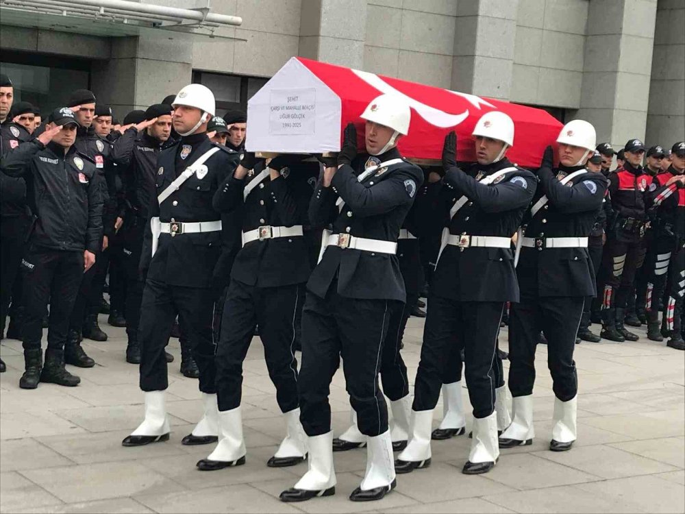 Şehit bekçi için tören düzenlendi