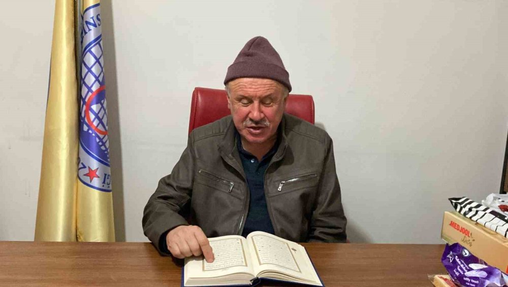 Konya'daki görme engelli hafız, hayata Kur’an-ı Kerim ile tutundu