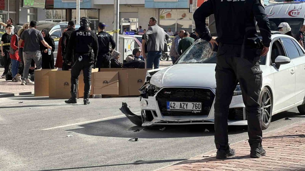 Konya merkezde otomobil 2 çocuğa çarptı: 1 ölü, 1 yaralı