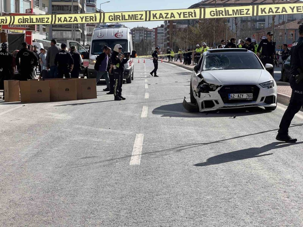 Konya merkezde otomobil 2 çocuğa çarptı: 1 ölü, 1 yaralı