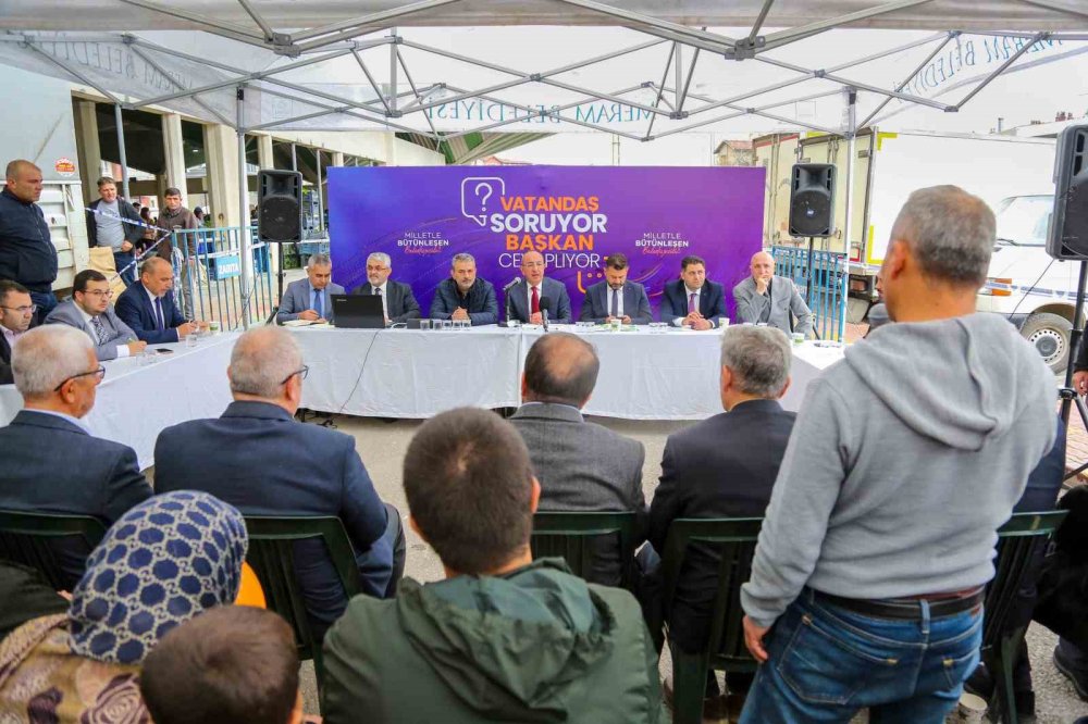 Meram’ın mahallelerinde hizmet seferberliği