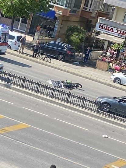 TIR’a çarpan motosikletin sürücüsü hayatını kaybetti