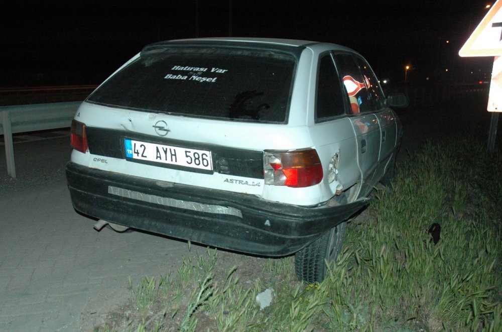 Konya'da otomobiller çarpıştı