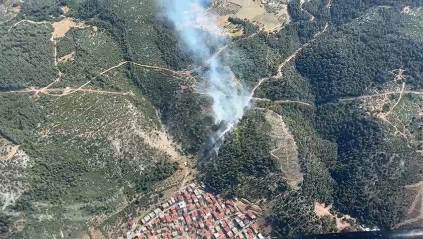 Aynı gün ikinci orman yangını