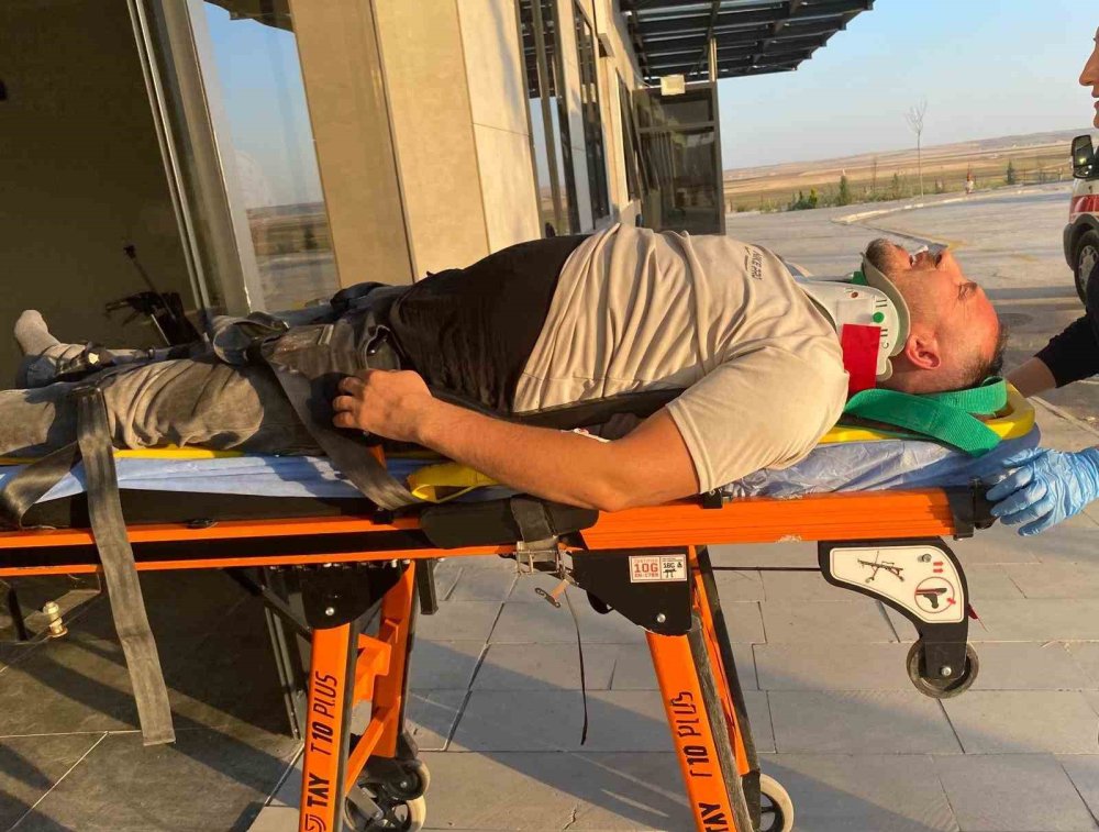 Konya'da otomobil  koyun sürüsüne çarptı