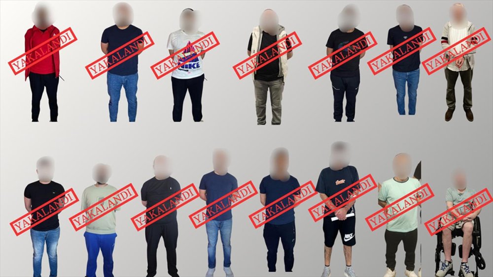Kırmızı bültenle aranan 13, ulusal seviyede aranan 2 kişi yakalanarak Türkiye'ye getirildi