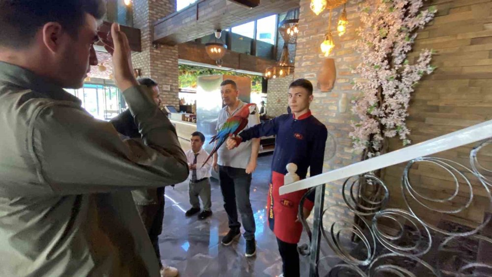 Beslenmesi ve ticareti yasak olan papağan Konya Karatay Hayvanat Bahçesine teslim edildi