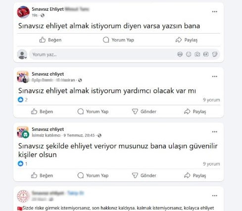 Pes dedirten ‘sınavsız ehliyet’ oyunları!