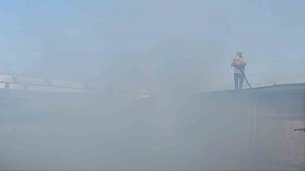 Konya merkezde iş yerinde yangın çıktı