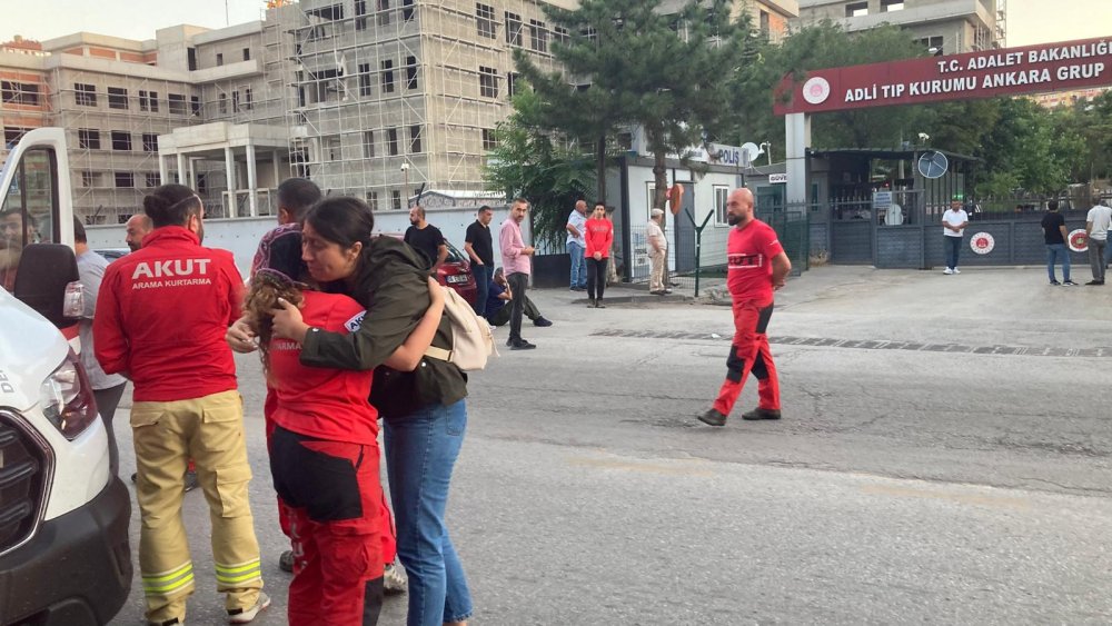 Orman şehitlerinin naaşları Ankara Adli Tıp Kurumu'na getirildi