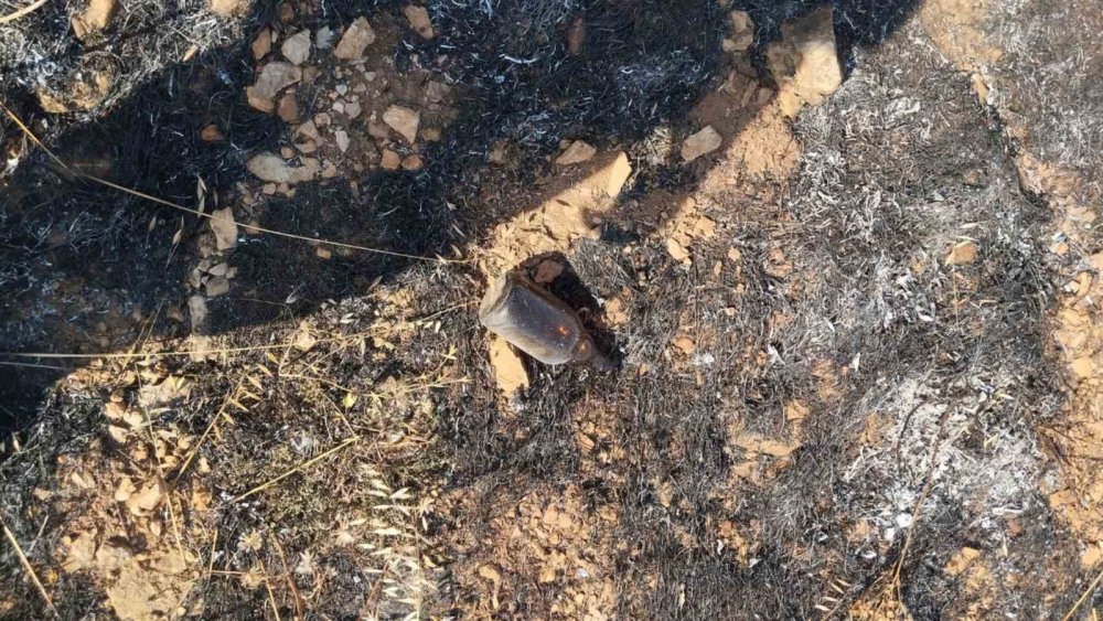 Konya Bozkır’da otluk alanda yangın çıktı