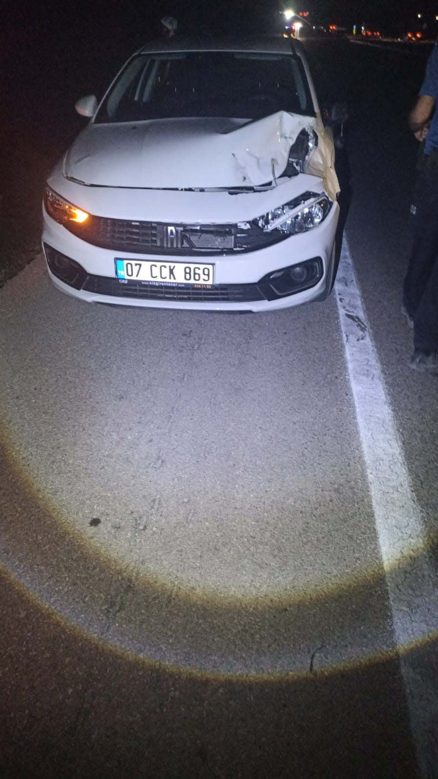 Konya'da otomobil eşeğe çarptı! Belediye başkanı yaralandı