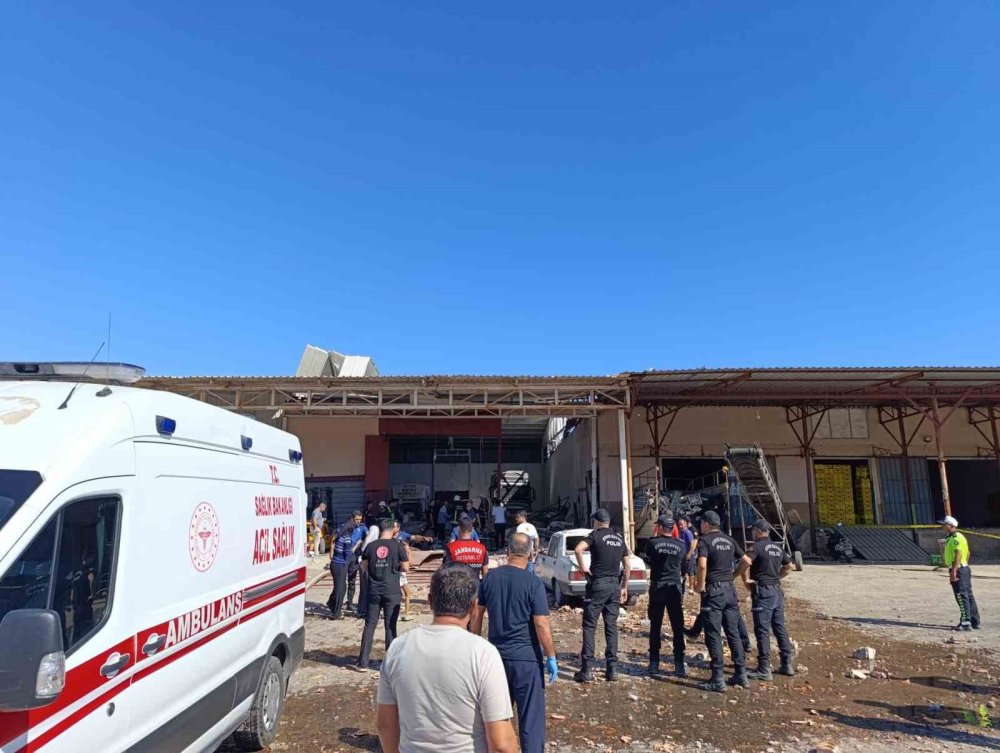 Toptancı halinde patlama: 1 ölü, 3 yaralı