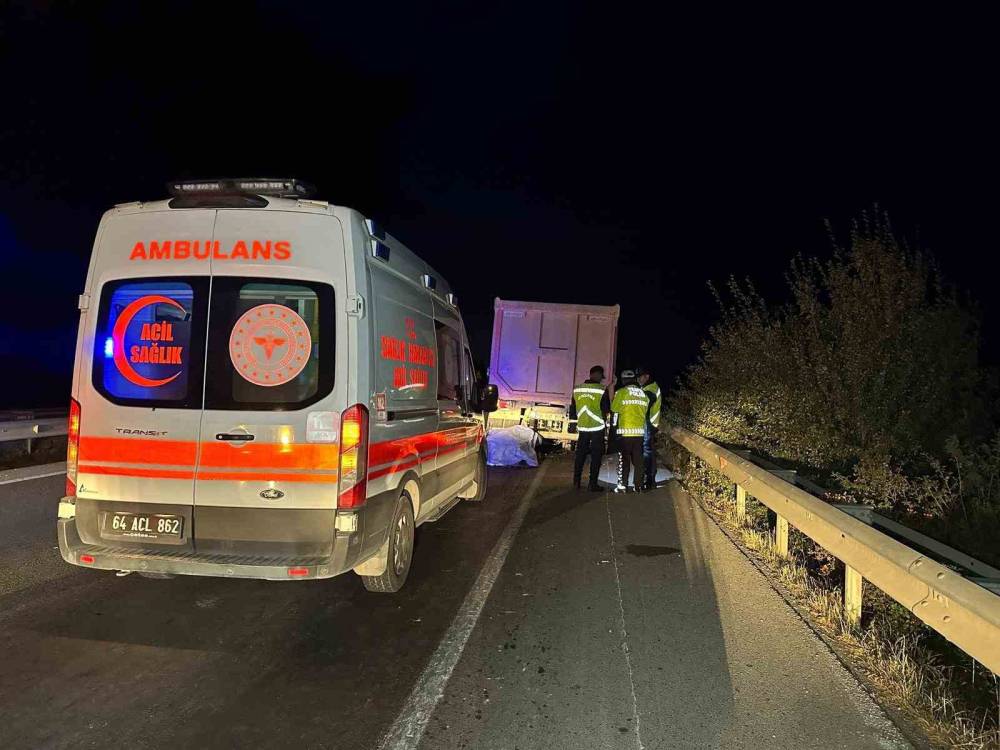 Motosiklet sürücüsünün feci ölümü