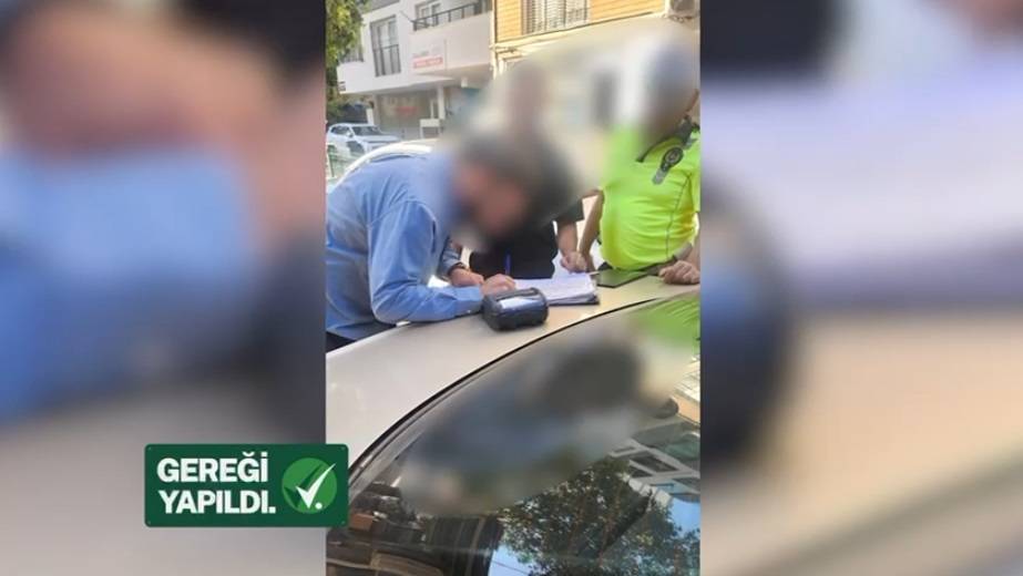 "Trafik polisi misin? İstediğim yerden giderim" demişti! Gereği yapıldı