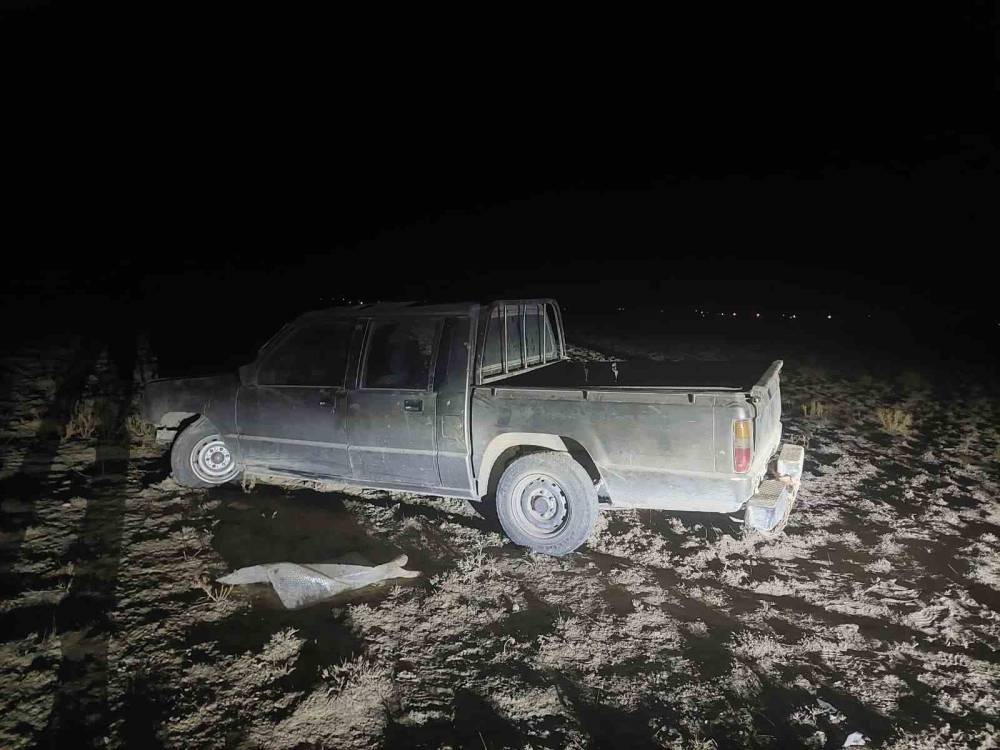 Konya'da kontrolden çıkan pikap şarampole girdi! Yaralılar var