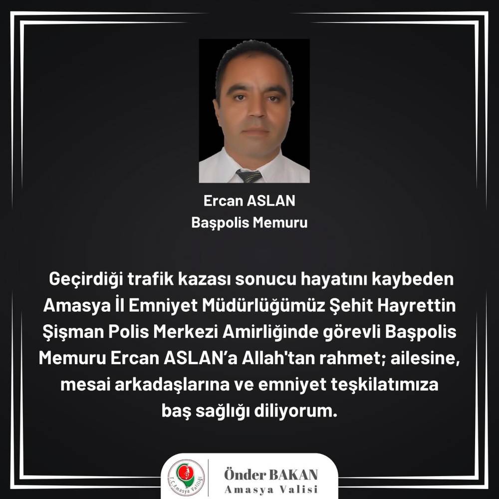 Kazada yaralanan başpolisten acı haber