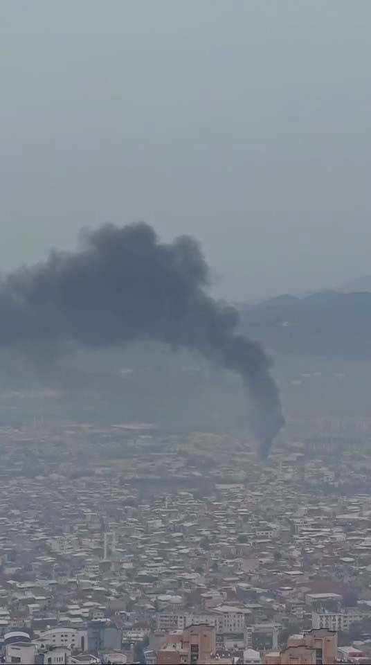 Park halindeki otobüsler cayır cayır yandı